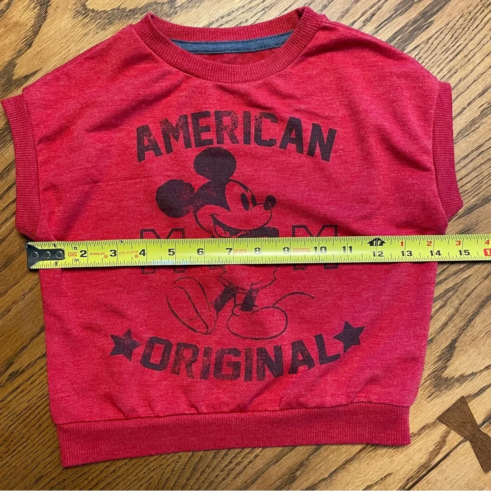 Disney Brand Red Mickey Mouse Kids Tee 3T